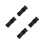 4Pcs Black Plastic Cue Joint Protectors Billiard Stick Caps 4