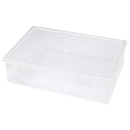 A4 Desktop Document Storage Box – Transparent, Secure Lid, Thickened Plastic, Small/Med/Large, Home Office Use 1