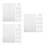 30Pcs Transparent Plastic Craft Sheets for Reusable Stencil Making Art 4