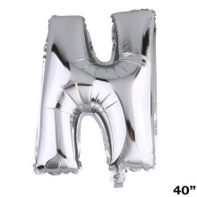 BalsaCircle40" Silberner Mylar-Folienballon, einfarbig, für Hochzeiten, Veranstaltungen, Abschlussfeiern