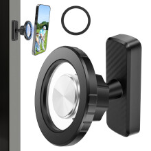 Magnetisk golfbilshållare för mobil med N52-magneter, kompatibel med iPhone 12-17, fungerar på metallytor