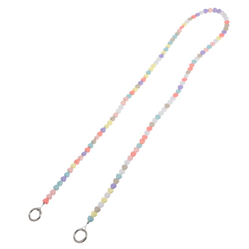 3Pcs Versatile Acrylic Purse Strap Chains Heart Accent 1