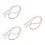 3Pcs Versatile Acrylic Purse Strap Chains Heart Accent 4