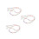 3Pcs Versatile Acrylic Purse Strap Chains Heart Accent 5
