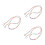 3Pcs Versatile Acrylic Purse Strap Chains Heart Accent 7