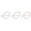3Pcs Versatile Acrylic Purse Strap Chains Heart Accent 10