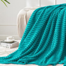 Fleece Blanket Twin Size 60x80 in Blue