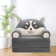 Comfy Toddler Chair & Flip-Out Sofa for 1-3 Years Olds, 2-in-1 Mini Couch for Girls and Boys