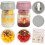 16oz Overnight Oats Jars with Lids, Folding Spoon & Divided 1