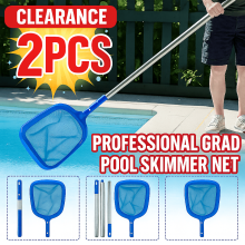 Pond Skimmer Net with Telescopic Aluminum Pole (2 Pack)
