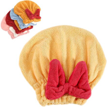 Super Absorbent Microfiber Hair Towel Wrap for Women – Quick-Drying, Frizz-Reducing, Soft Bow Design, Lightweight & Portable; Compatible with all