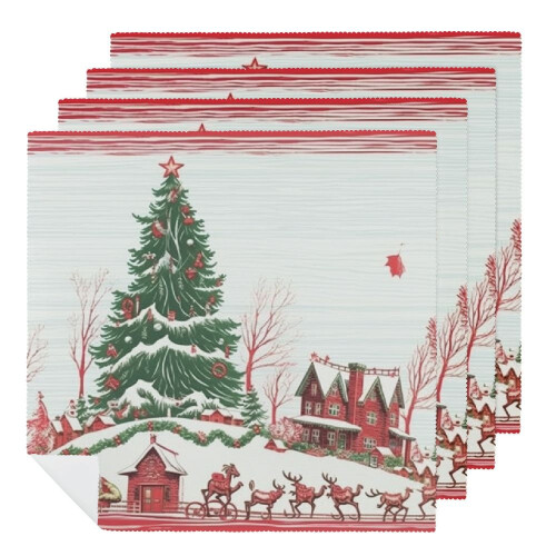 Polyester Cloth Napkins – Reusable Dinner Napkins, 2 Pack