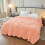 Orange Microfiber Throw Blanket, Soft Double-Layer, 1