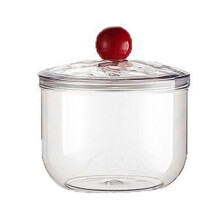 900ml Clear Plastic Storage Jar with Airtight Lid