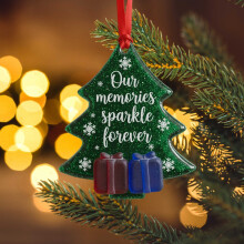 Sea Glass Heart Friendship Ornament Christmas Tree Decor