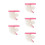 5Pcs Multi Color Plastic Nail Art Practice Sticks for Manicure 6