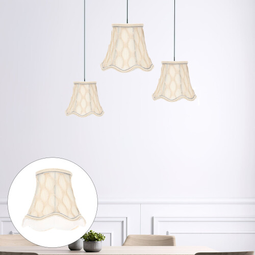 Υφασμάτινο Αμπαζούρ E14/E27Light Vintage Αμπαζούρ Κάλυμμα Επιτοίχιου Φωτιστικού με Κλιπ 1