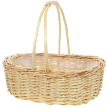 Picknickkorb aus Weide, beige, 29 x 20 x 10 cm