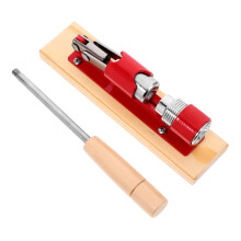 Mechanical Walnut Cracker – Red, Wood & Stainless Steel