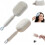 Retractable Cushion Massage Comb for Women 2pcs White 1