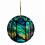Iriserend 2D rond kerstboomornament 1