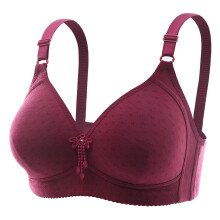 Soutiens-gorge pour femmes, soutiens-gorge sans armatures, soutien-gorge uni confortable et respirant pour un usage quotidien, rouge, taille XXL