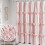 Victorian Ruffle Shower Curtain 72x72in Microfiber with Bow 1