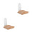 2Pcs Solid Wood Headphone Bracket Hook Stylish Wall Mount Storage 6