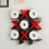 Træ Tic Tac Toe toiletpapirholder 40x40cm 1