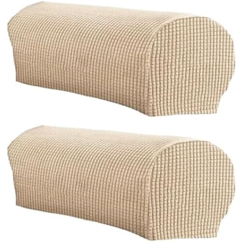 Stretch Plush Armrest Covers for Sofa – Set of 2