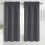 Blackout Curtains 42x63 in Dark Grey Polyester 2-Pack 1