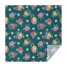 Nappe carrée à motif floral Pioneer Flower, imperméable, lavable et anti-taches, idéale pour la décoration de la maison, de la cuisine et des