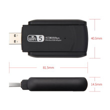Dualband-USB-WLAN-Adapter, kompatibel mit Windows/Mac/Linux