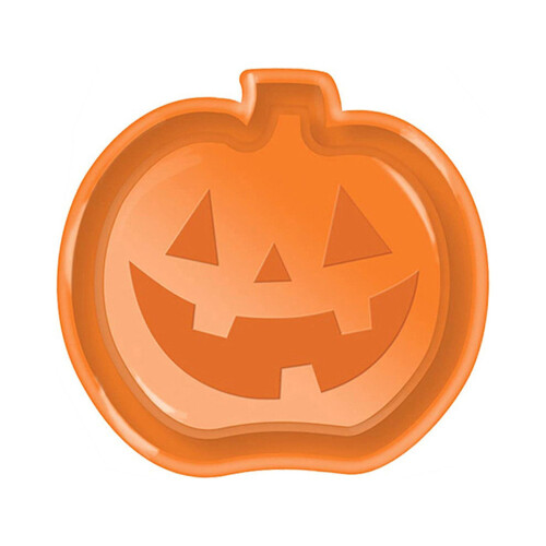 Πλαστικά πιάτα καραμελών για το Halloween, δίσκοι σερβιρίσματος κολοκύθας, φάντασμα