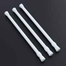 Lot de 4 tringles à rideaux extensibles et réglables à ressort, télescopiques, pour salle de bain, chambre et maison (11,8 à 20 pouces).