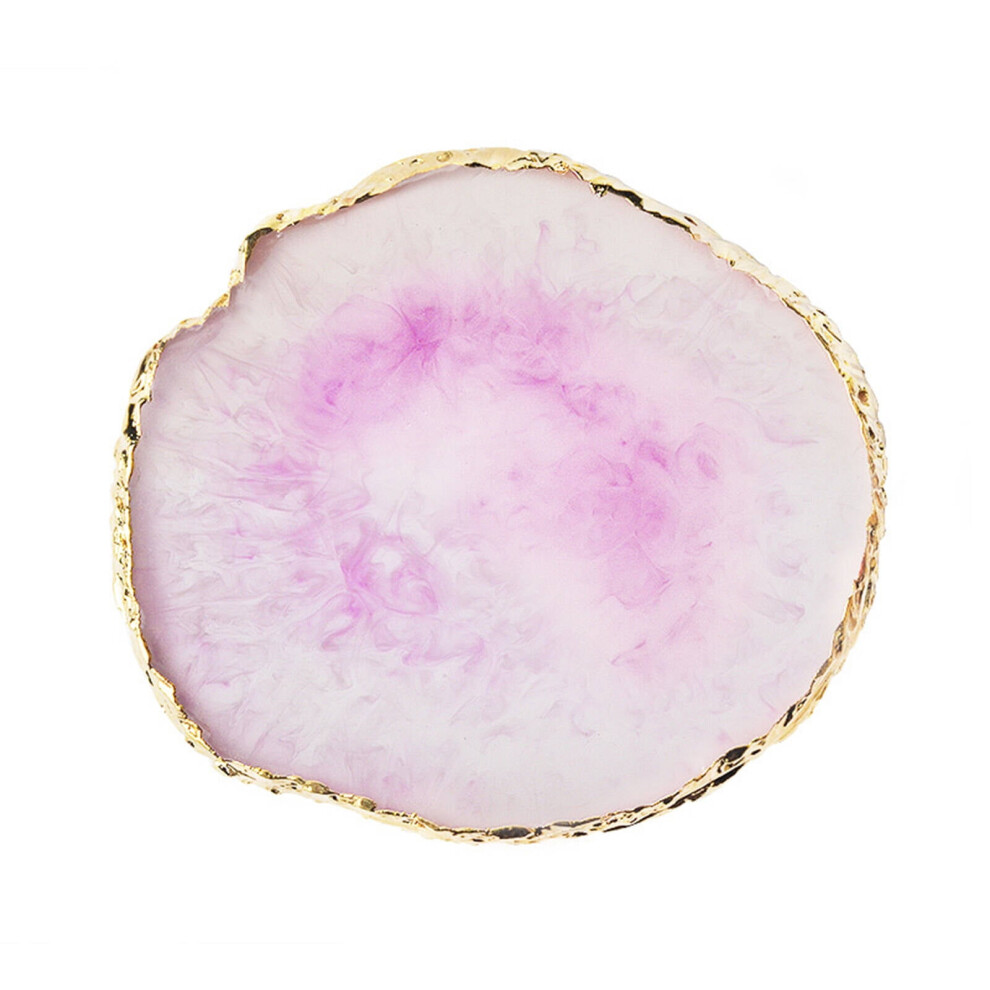 Purple Resin Makeup Mixer Resin Construction Nail Art Polish Mixing Plate Stylish Design Foundation Coloring Palette