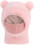 Kindermuts en sjaal van pluche beertje in roze. 1