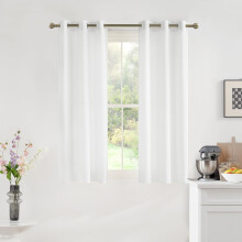 Pink Sheer Curtains 42" W x 63" L, 2 Panels, Grommet Top