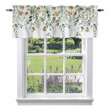 Cuirtíní Valáin Uiscedhath Daisy 54x18 orlach le Póca Slata