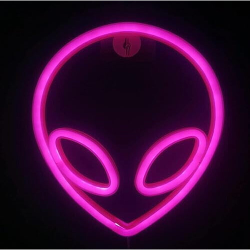 Alien LED Neon Sign – USB & Battery Powered