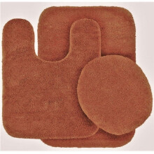 Tapis de salle de bain en soie et laine, ensemble de trois pièces, absorbant l'eau et antidérapant, tapis de sol, paillasson, décoration couleur