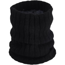 Schwarzer Wollpullover, warmer Schal, einfarbig, weich, breit, bequem, dick, Vintage-Kragen
