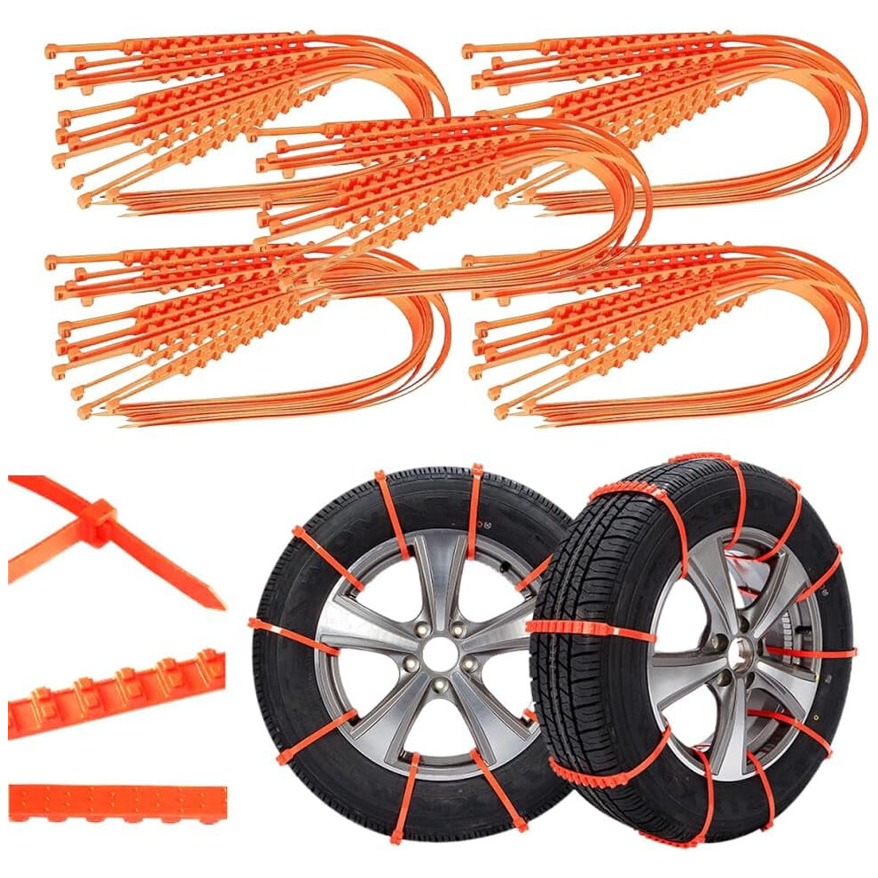 Reusable Anti-Snow Chains, 2026 Upgrade For Pickup Trucks & Suvs Â Portable Winter Tire Chains, Non-Slip Plastic Cable For Snow & Mud Â Compatible 9555307441342