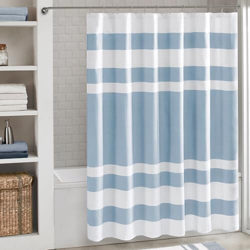 Blush Waffle Shower Curtain 72x72 in Polyester