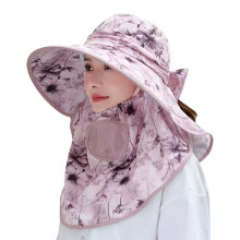 Chiffon landskaps pustende solhatt med stor antiultralydbrem GXO G3X8