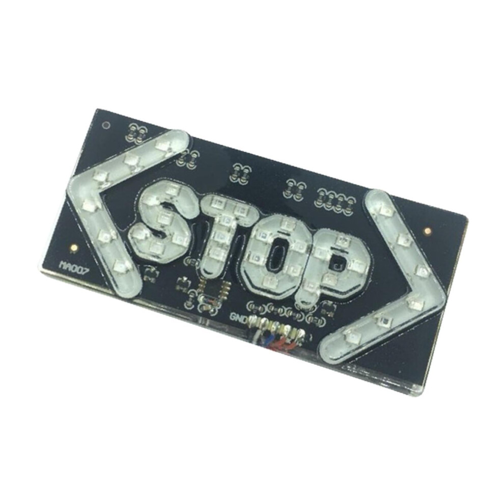 Generic 12V Motorcycle Tail Warning Sturdy Assembly Led Brake Turn Signal Lamp For Rvs Cars Electric Bicycles 10X4.5cm Light 9555307441984