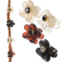 8 stuks kleine haarclips met grip voor meisjes, haarspeldjes met mini-strasssteentjes, accessoires voor peuters en kinderen