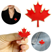 Pines de recuerdo de Canadá con la bandera: pines de solapa con la hoja de arce, compatibles con sombreros, bolsos y cárdigans. Regalos de viaje