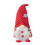 Gnome dockornament med röd stickad mössa, 1 st. 1