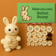 Stijggn Button Animal Kit – Handmade 3D Christmas
